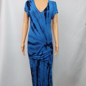Young Fabulous & Broke Araya Midi Dress Size M Coastal Tie Dye Retro Boho Hippie